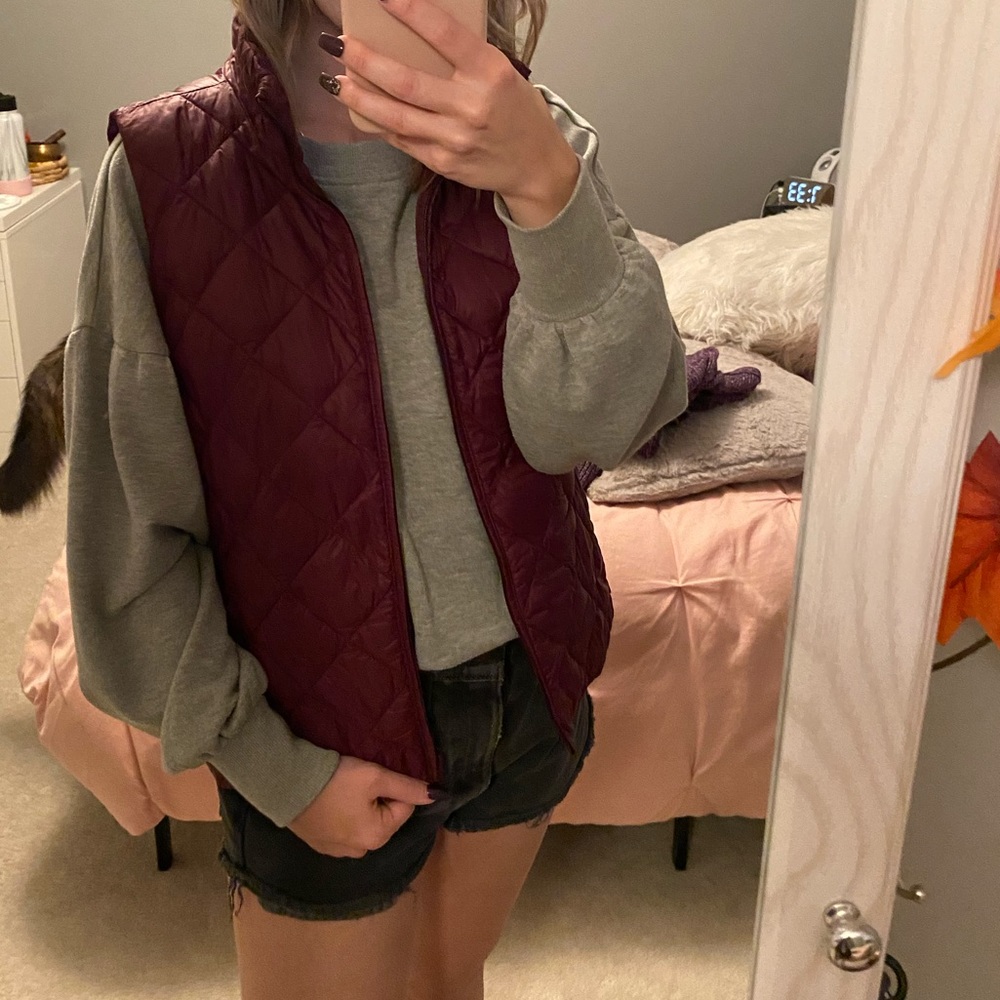 Burgundy Vest
